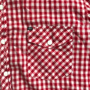 Salt Valley Shirts - Red and white check pearl snap button down Salt Valley Shirts - Red and white check pearl snap button down